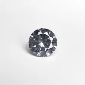 0.53ct 5.25x5.28x3.07 Fancy Grey Round Brilliant 18968-09