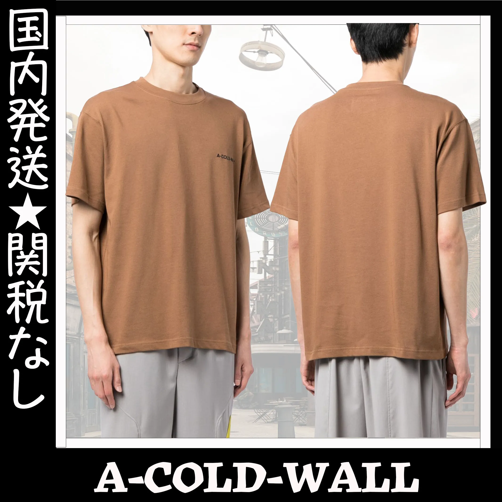 A-COLD-WALL  |Crew Neck Unisex Street Style U-Neck Cotton Short Sleeves