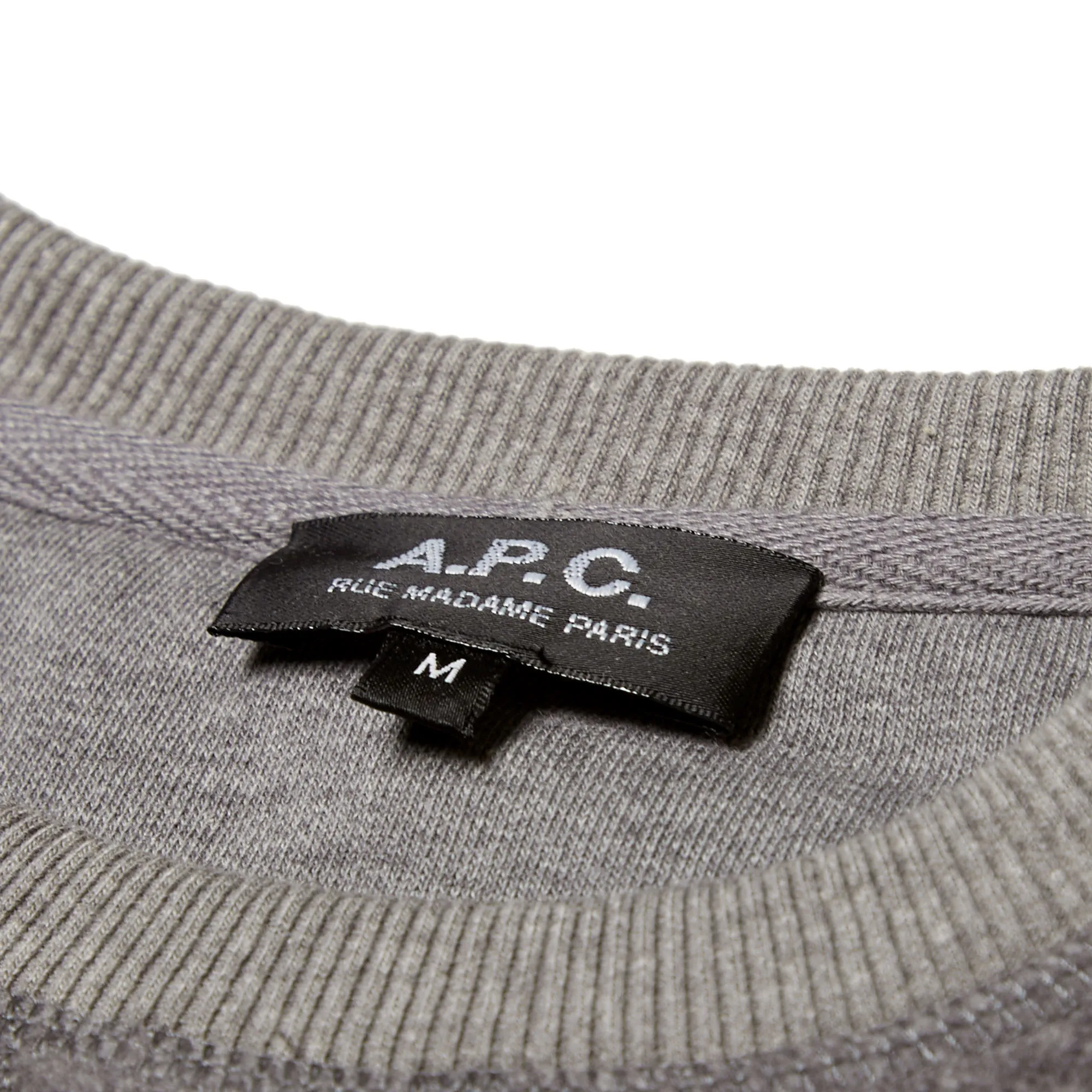 A.P.C. Sam Crew SweatDark Grey