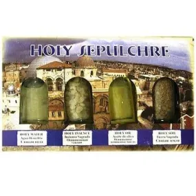 Blessing Set from Holy Land with Holy Oil Pure Water Earth Insence Israel Gift