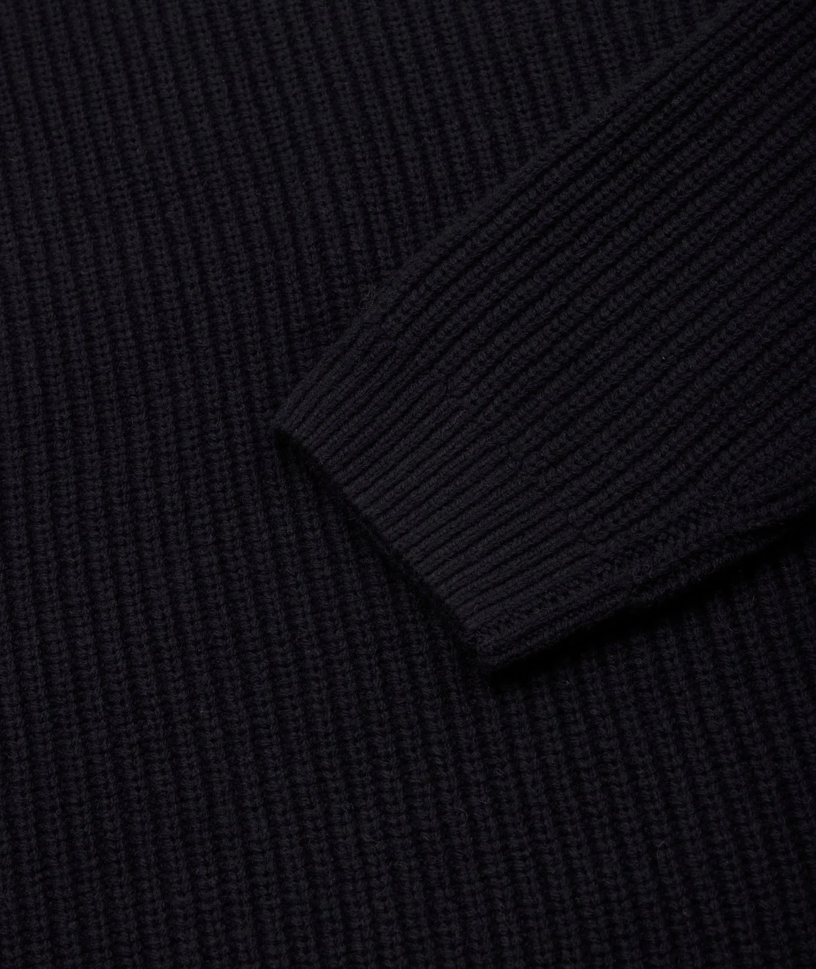 Boxy Wool Knit - Navy