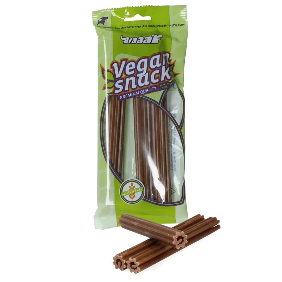 Braaaf VEGAN snack M - bruin 3 st.