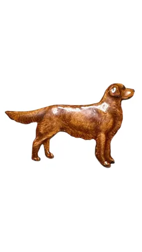 Brown Retriever Pin