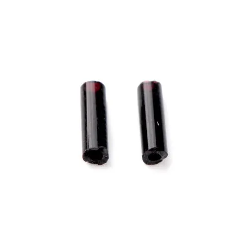 Bugle Beads, Glass, Opaque, Black, 4.5mm