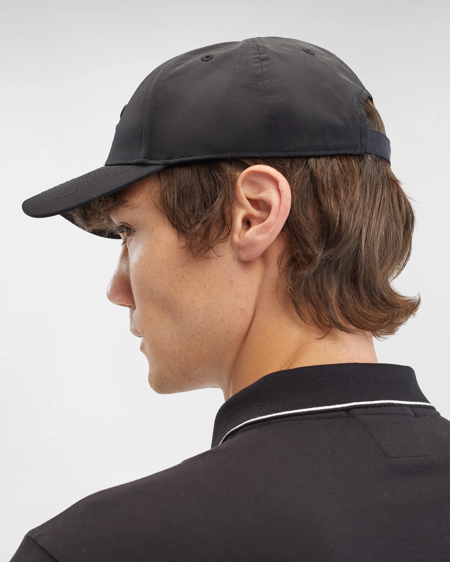 C.P. Company Casquette Black Chrome-R à logo