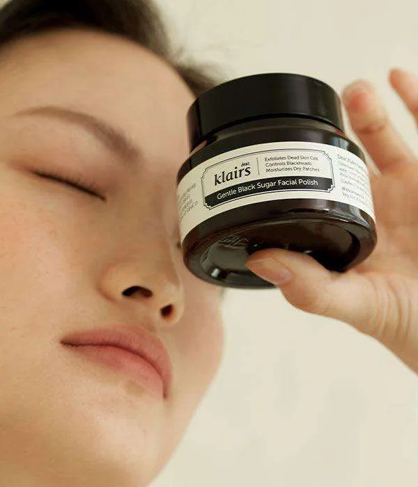 Dear Klairs Gentle Black Sugar Facial Polish Vegan Exfoliator