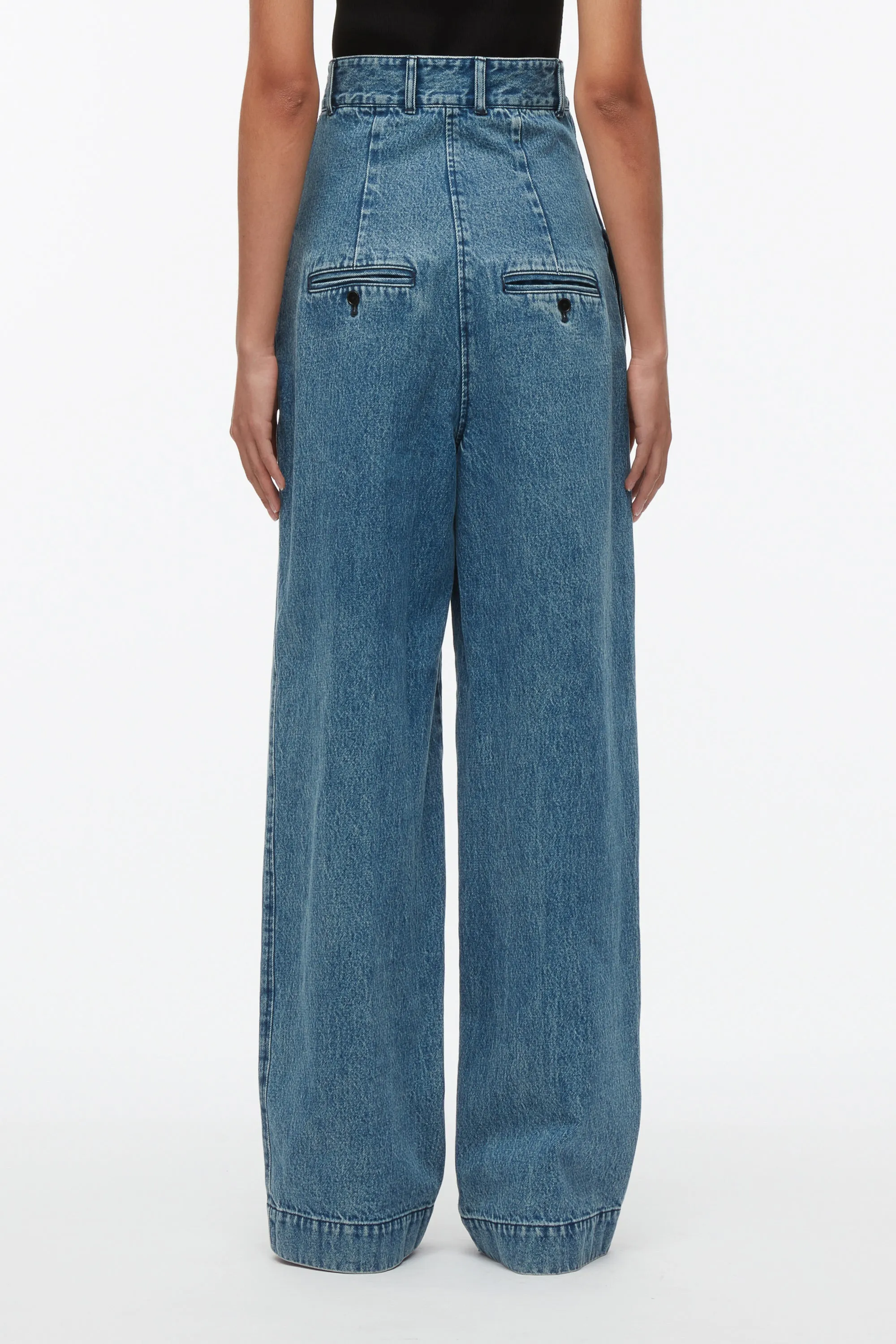 Denim Extreme High Waisted Trouser