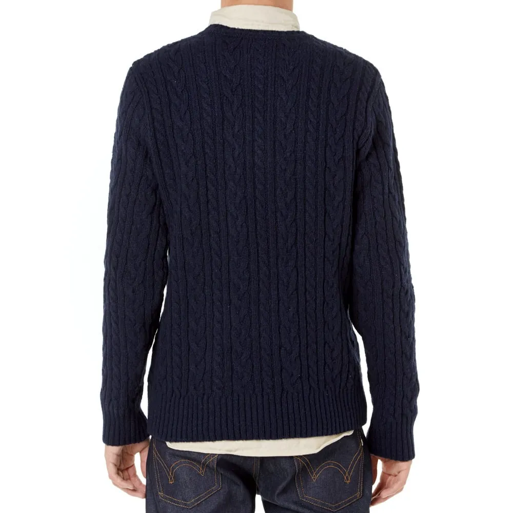 Edwin Oiler Crew Neck SweaterDark Navy