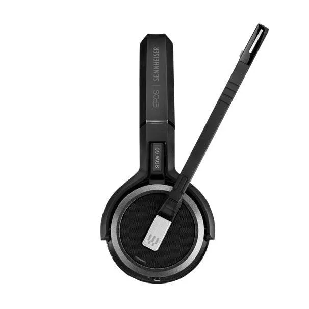 EPOS Sennheiser Impact Headset SDW 5061 Stereo USB Wireless Bluetooth On-ear Noise Cancelling Microphone Black