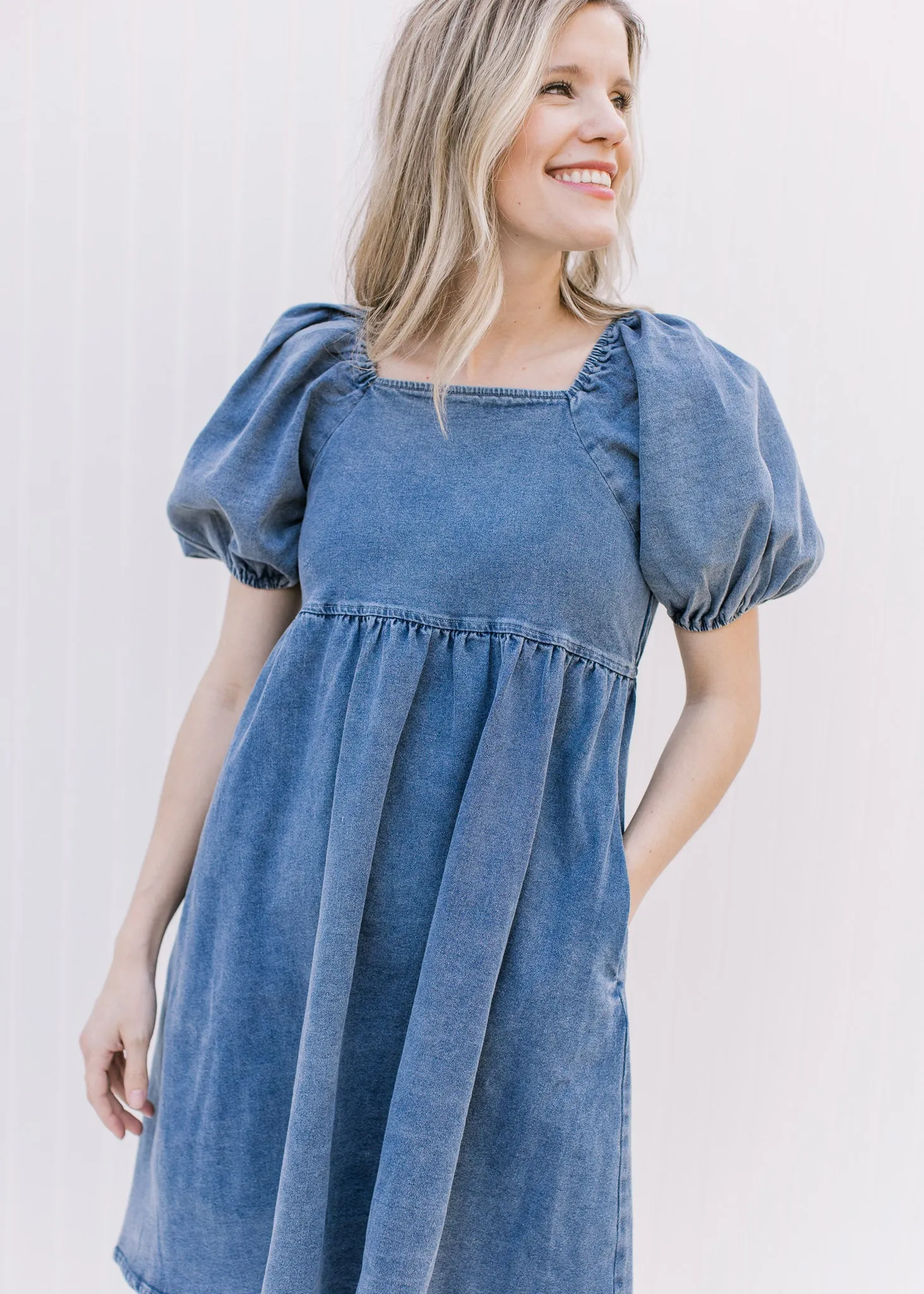 Faded Denim Cutie Pie Dress