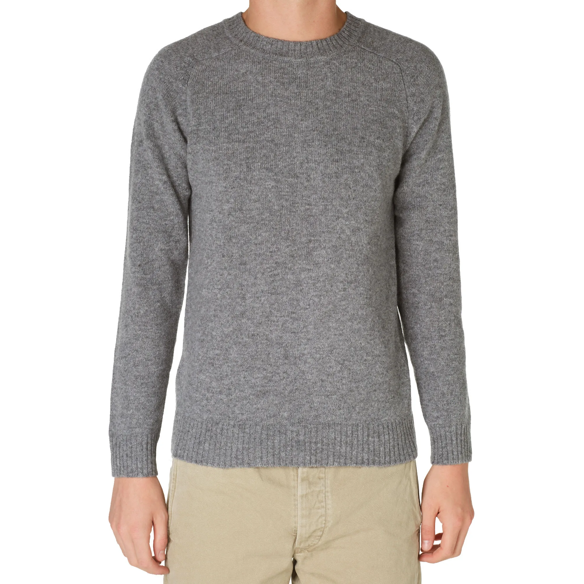 GANT Rugger Lambswool Crew KnitLight Grey