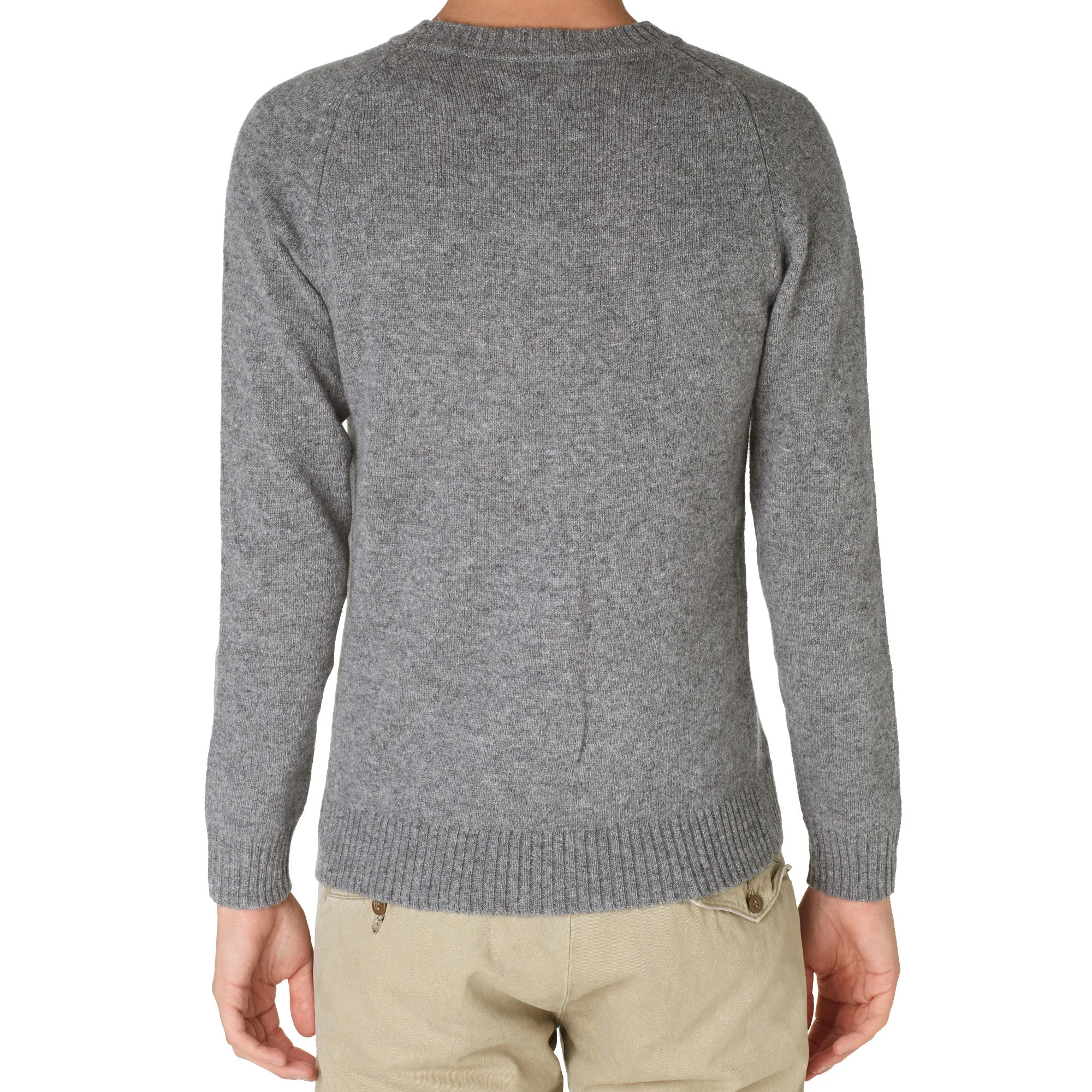 GANT Rugger Lambswool Crew KnitLight Grey