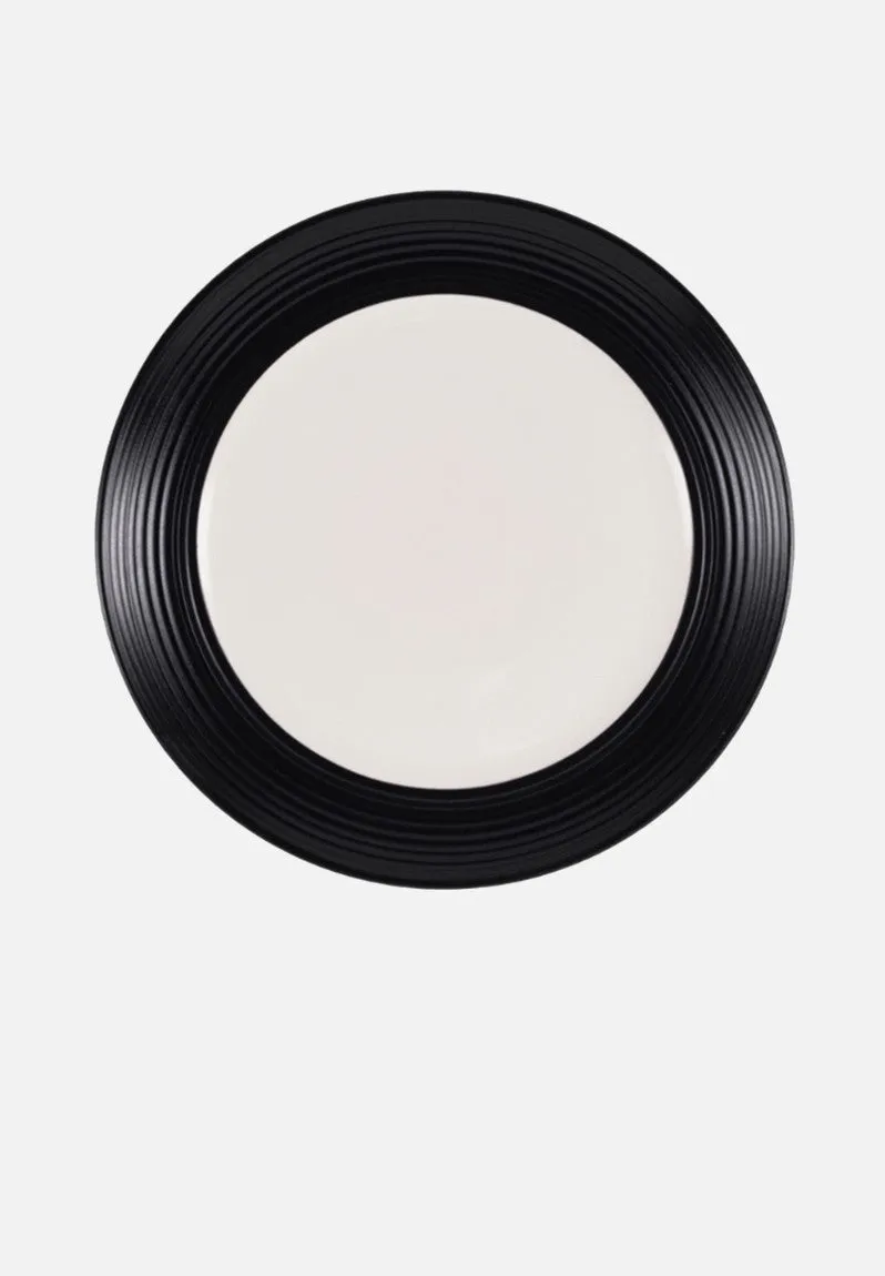 Jan-000075 Jan Blancnoir Black/Cream Side Plate