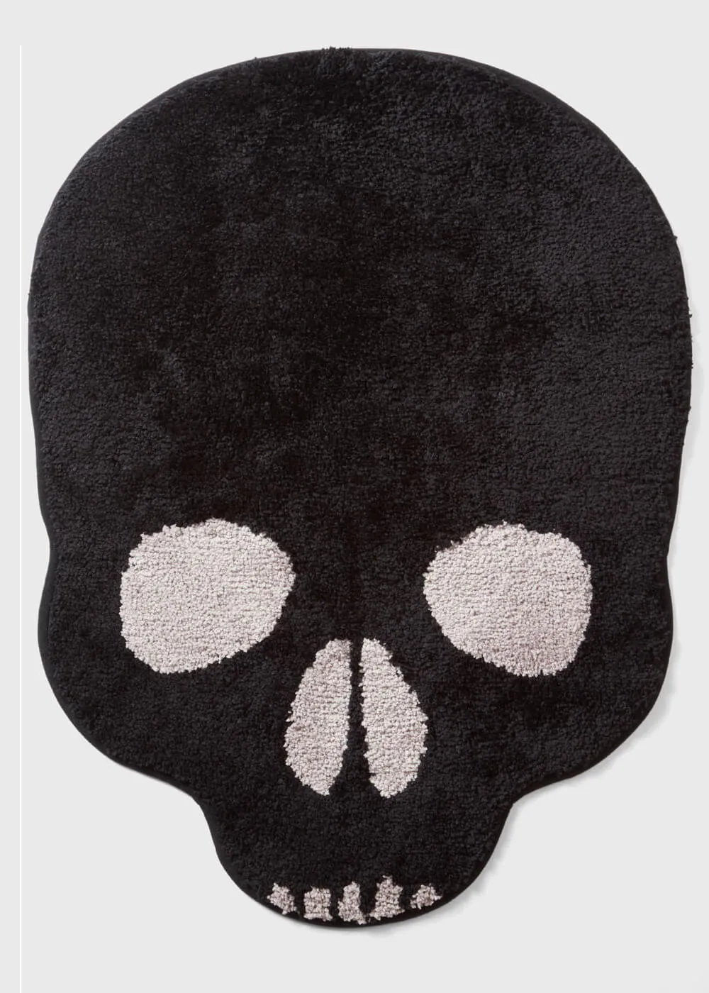 Killstar Skull Bathroom Rug Black