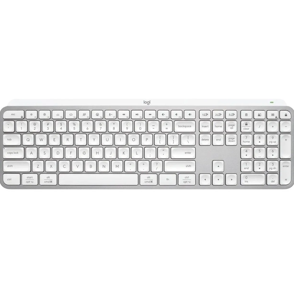 Logitech MX Keys S Advanced Wireless Illuminated Keyboard Pale Grey