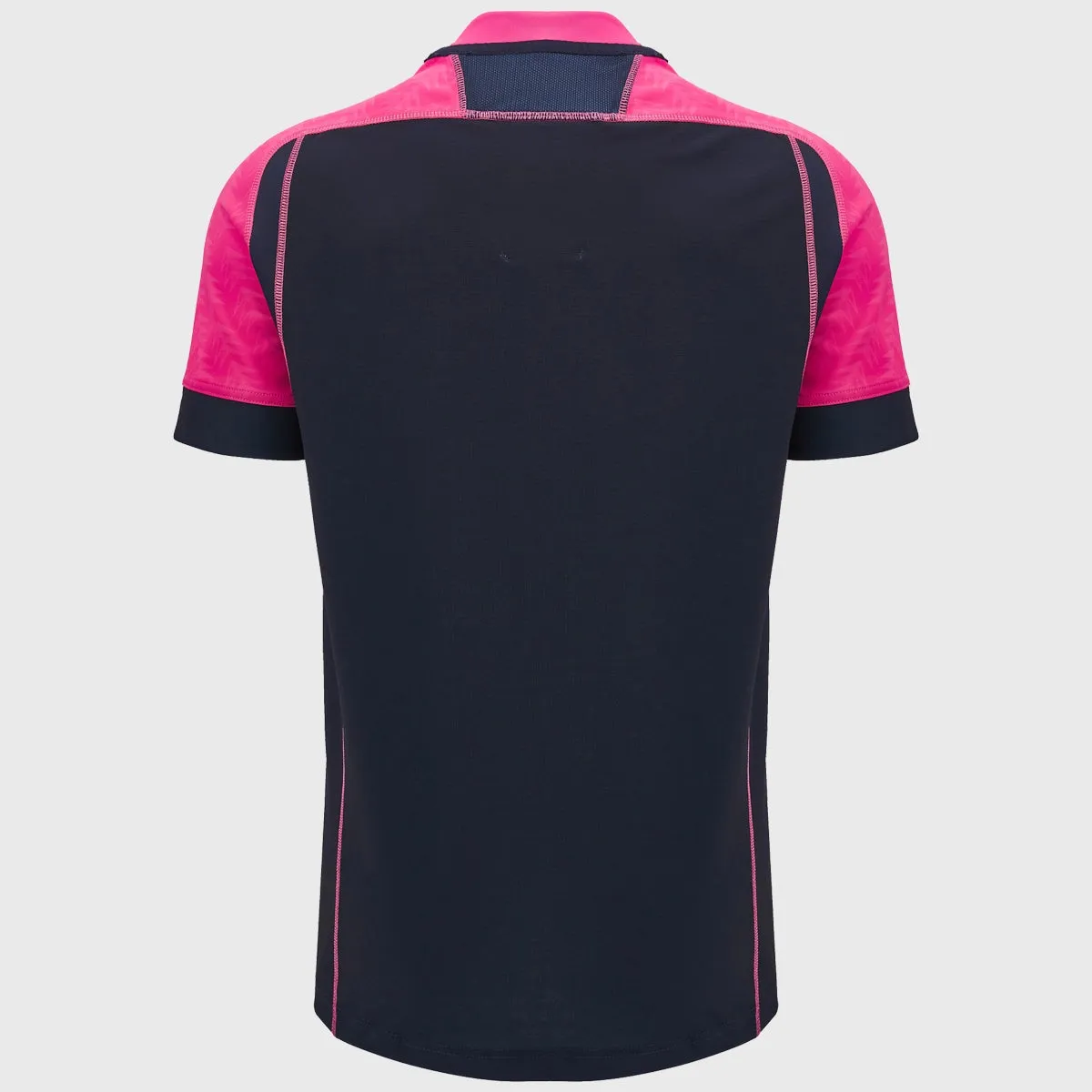 Macron Cardiff Rugby Training Shirt Navy/Pink