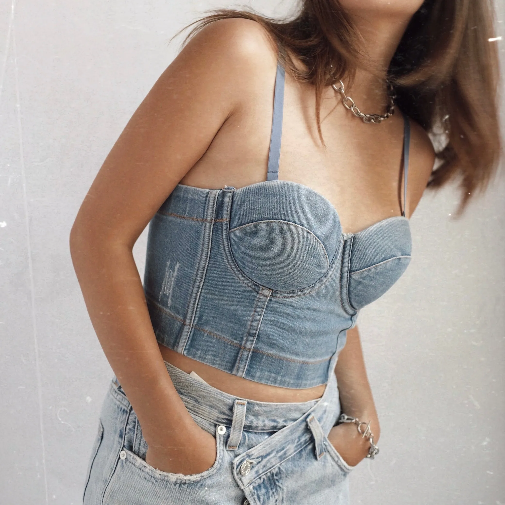 MATINA DENIM TOP