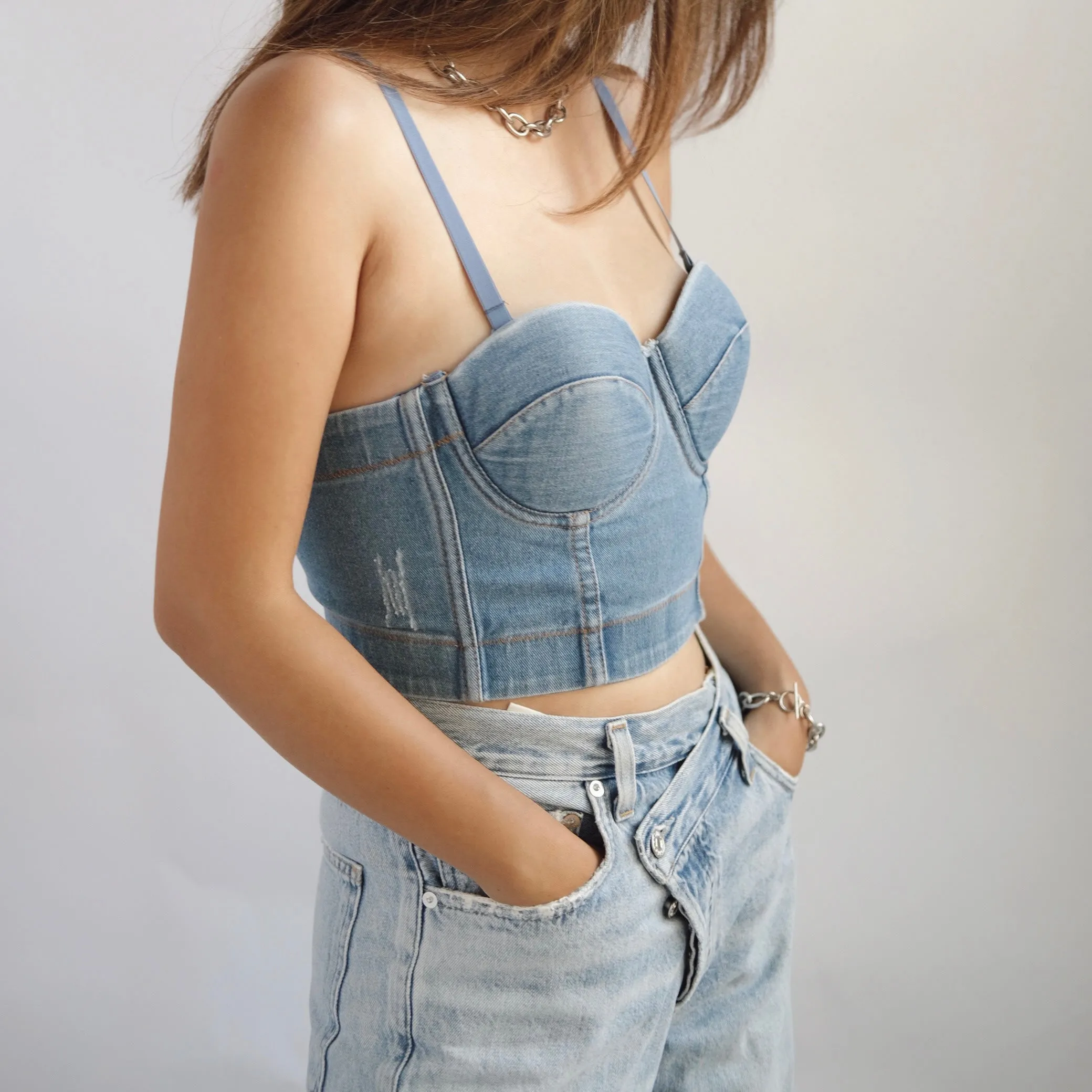 MATINA DENIM TOP