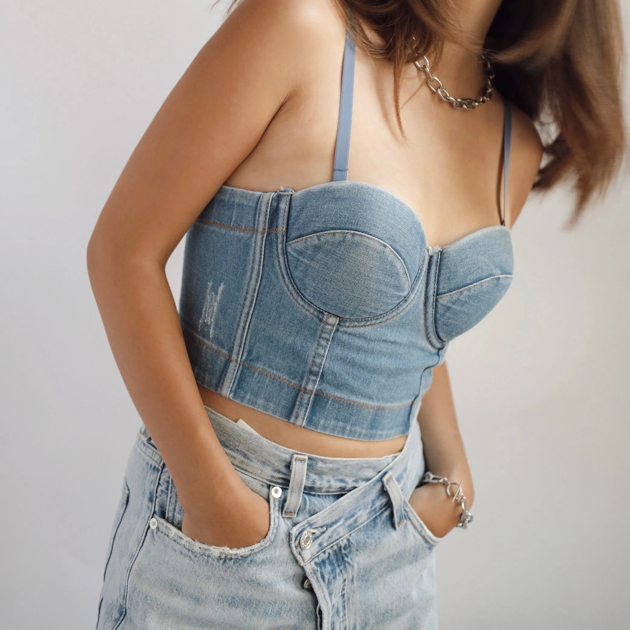 MATINA DENIM TOP