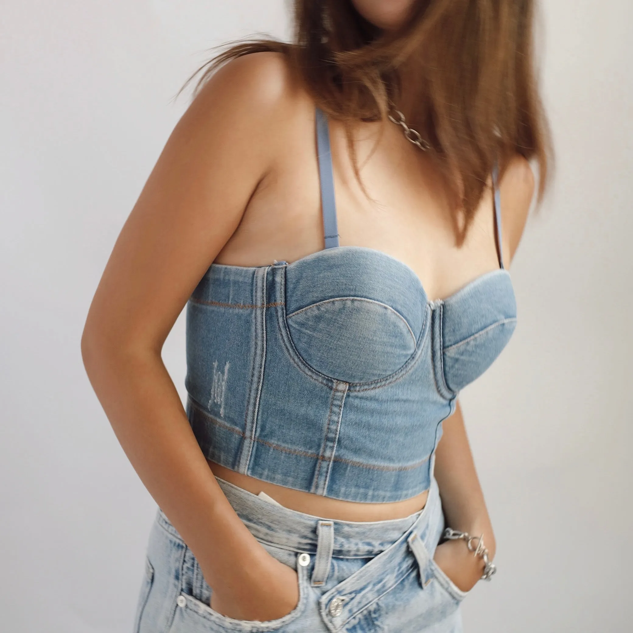 MATINA DENIM TOP