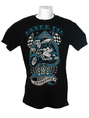 Men's Black T-Shirt Motorbike