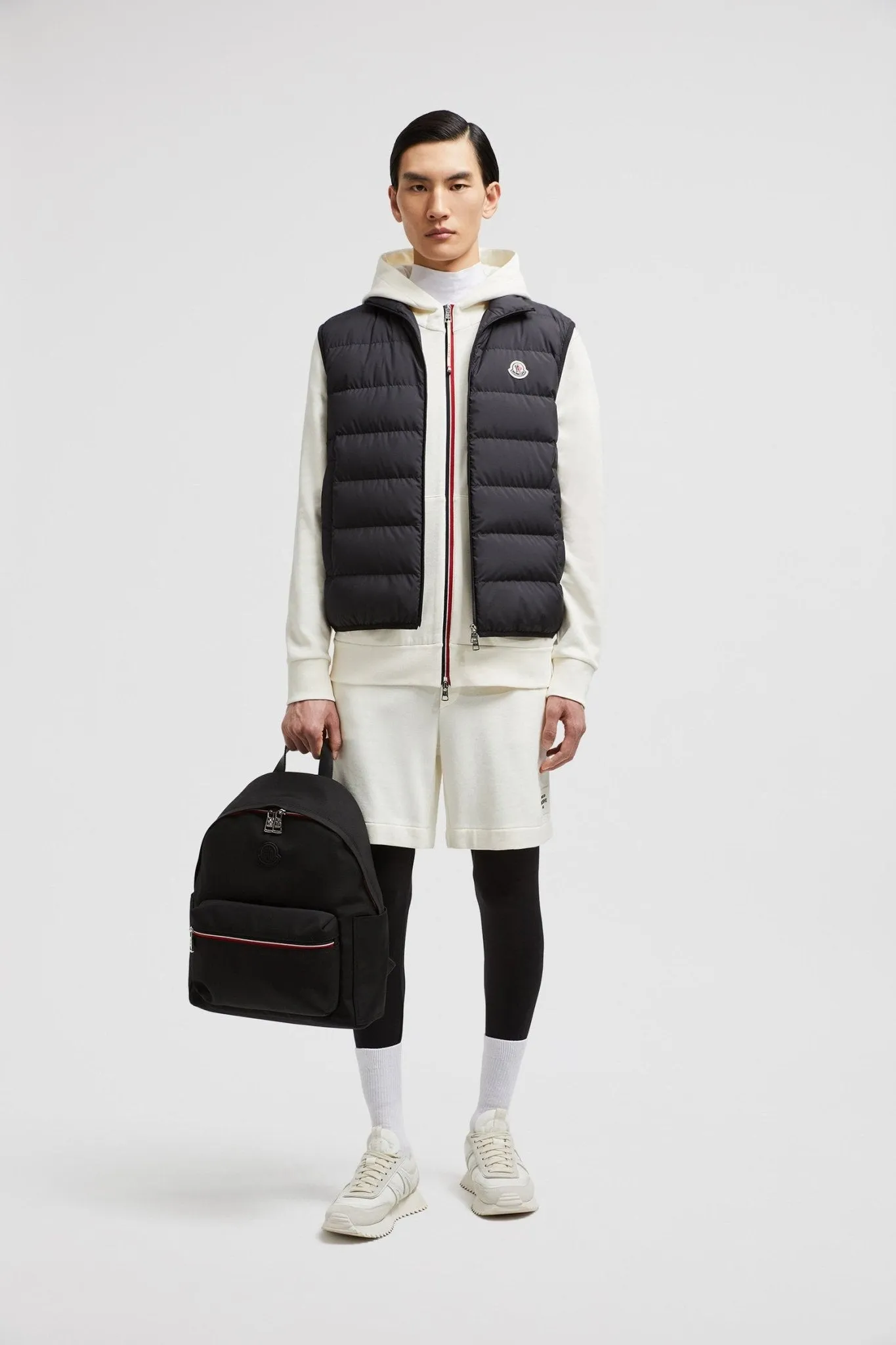 Moncler - Doudoune black sans manches Contrin