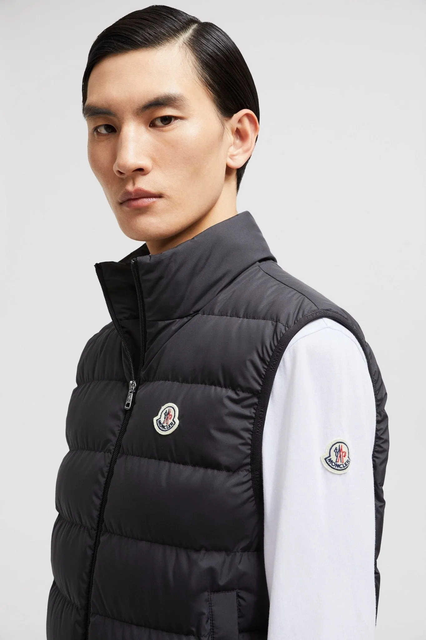 Moncler - Doudoune black sans manches Contrin