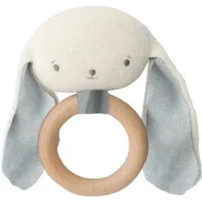 N11318G - Baby Bunny Teether Rattle Grey