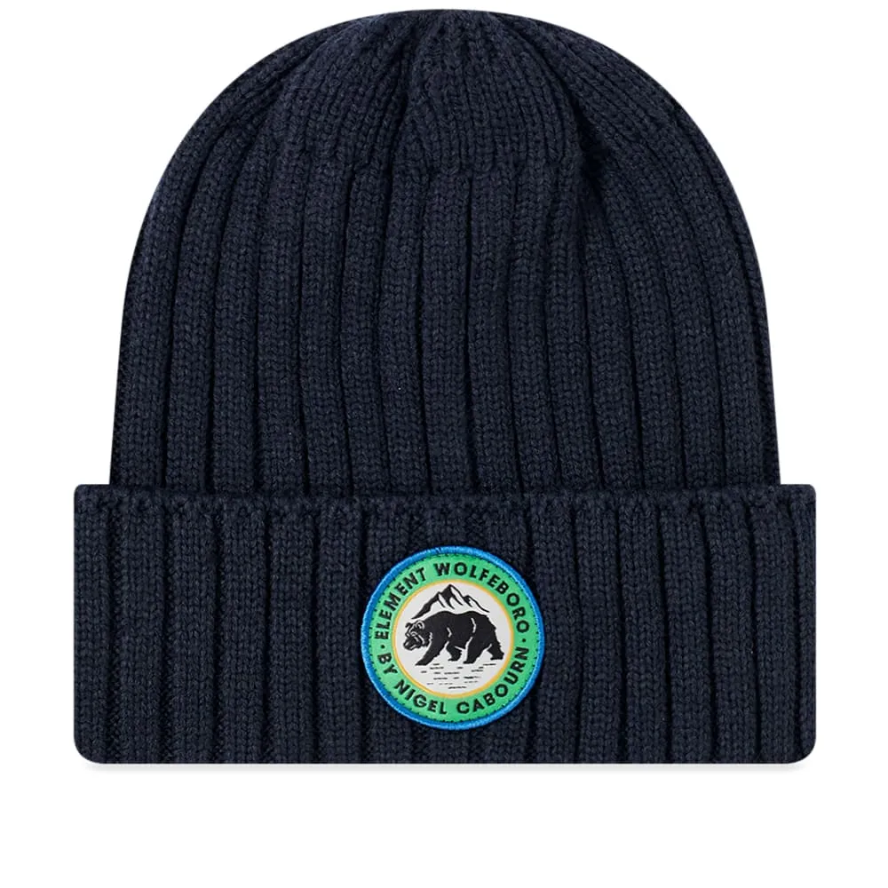 Nigel Cabourn x Element Logo BeanieEclipse Navy