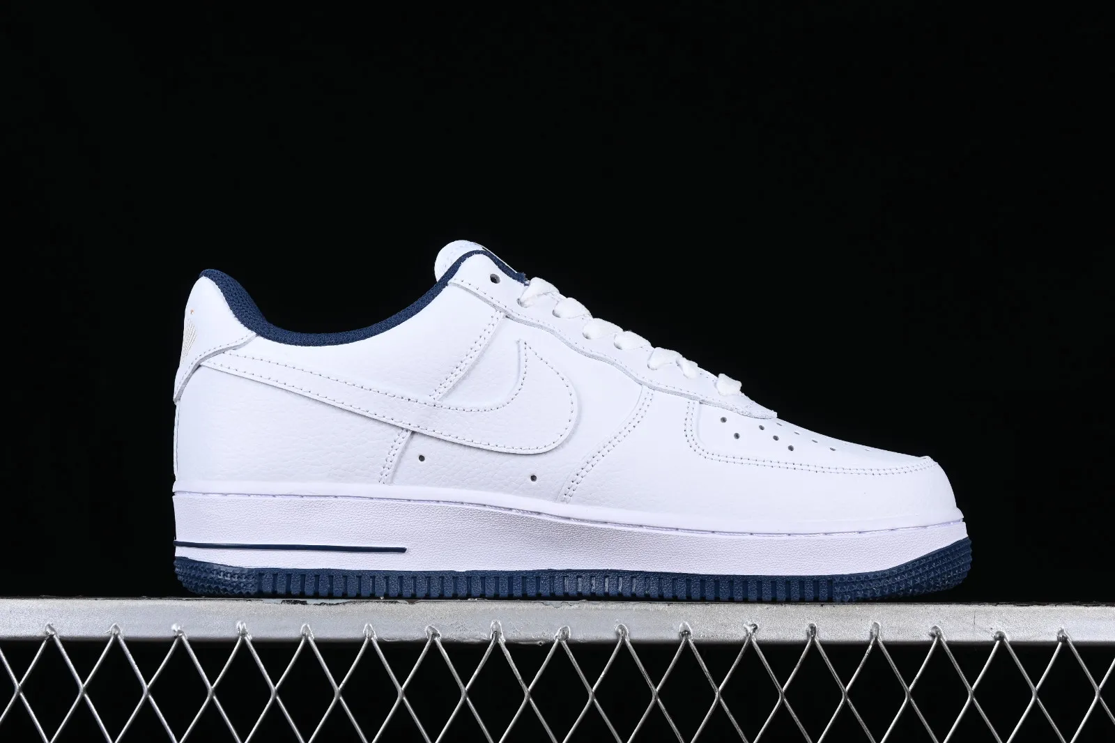 Nike Air Force 1 07 Low Navy Blue White Gold DD1225-006