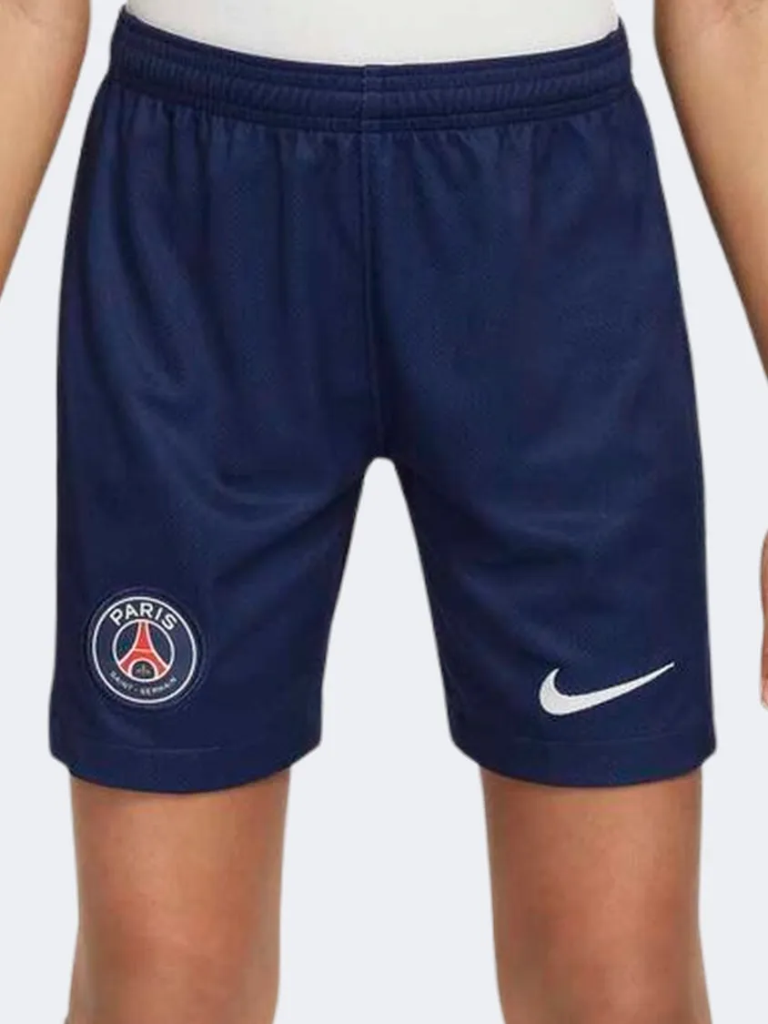 Nike Paris Saint Germain Stadium Home Boys Football Short Navy/White