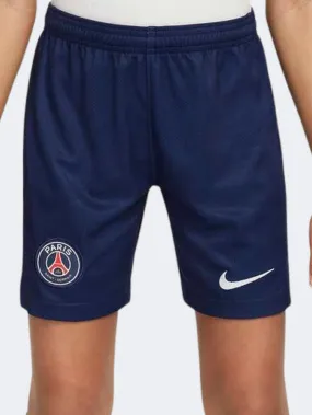 Nike Paris Saint Germain Stadium Home Boys Football Short Navy/White