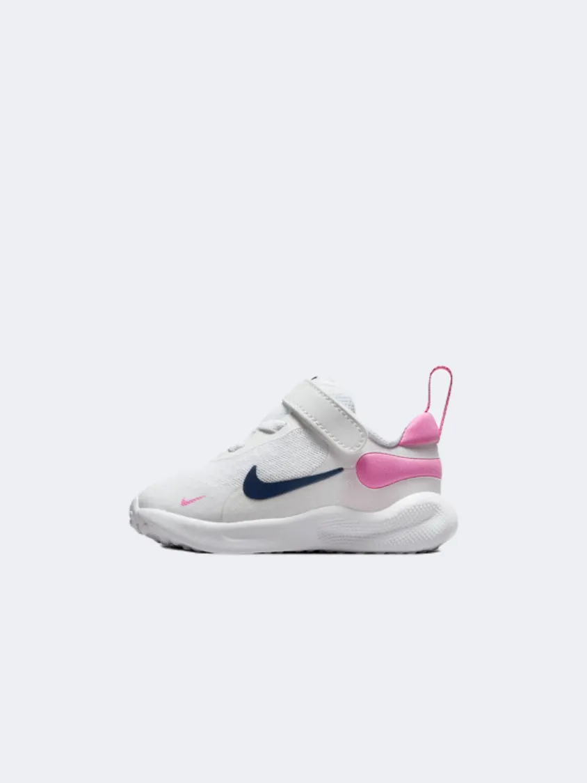 Nike Revolution 7 Ps-Boys Running Shoes White/Pink/Navy