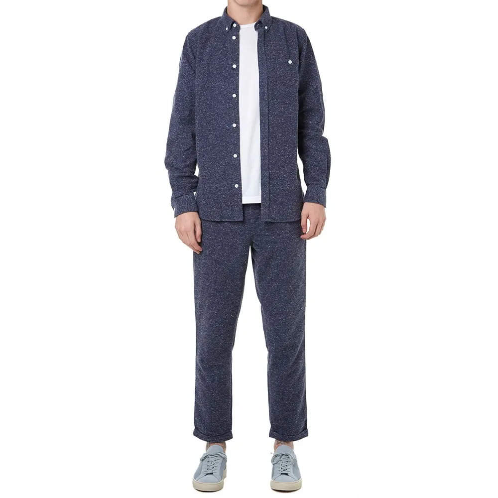 Norse Projects Anton Noise Melange ShirtDark Navy Melange