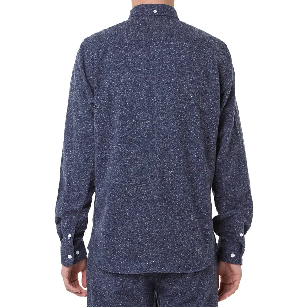 Norse Projects Anton Noise Melange ShirtDark Navy Melange