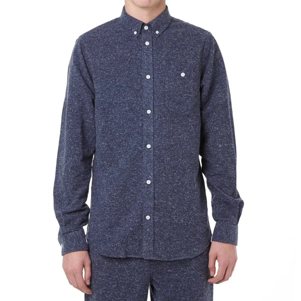 Norse Projects Anton Noise Melange ShirtDark Navy Melange