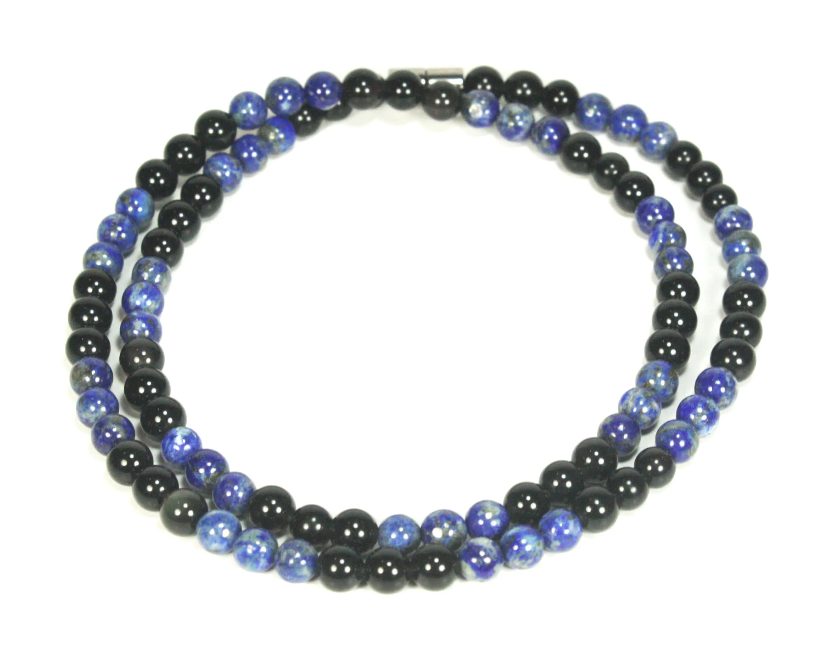 Obsidian & Lapis Lazuli Necklace