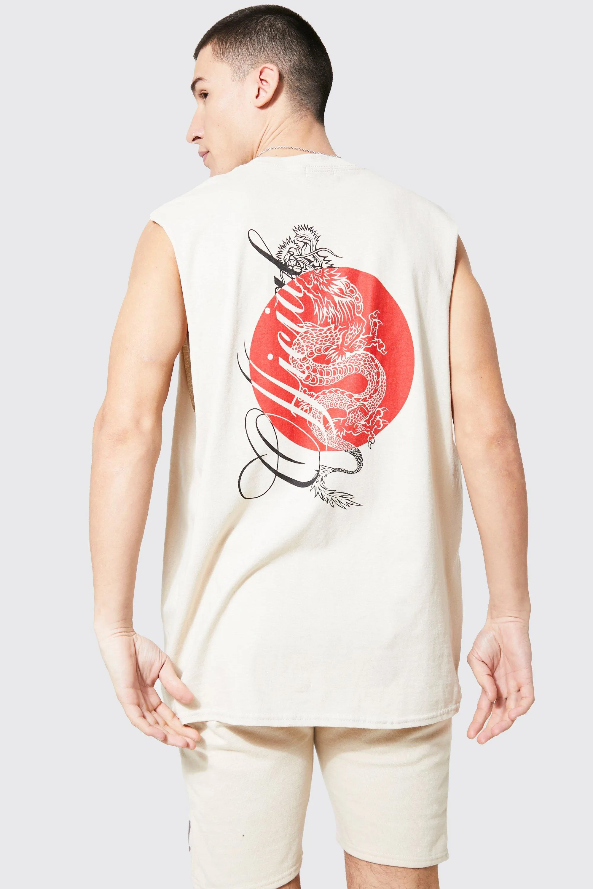 Oversized Official Dragon Graphic Tank