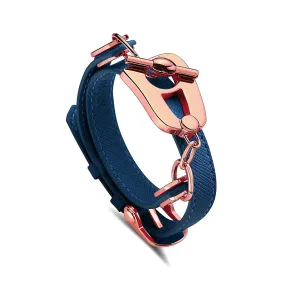 Paris Bracelet - Rose Gold/Navy