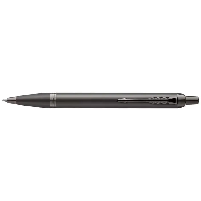 Parker IM Ballpoint Pen Retractable Matte Gun Metal Grey Titanium Medium