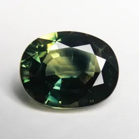 Parti Green-Blue Brilliant Sapphire - 5.20ct Oval