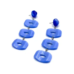 Periwinkle Moonglow Mod Window Statement Earrings *