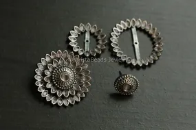 Pink 3-IN-1 Flower Studs