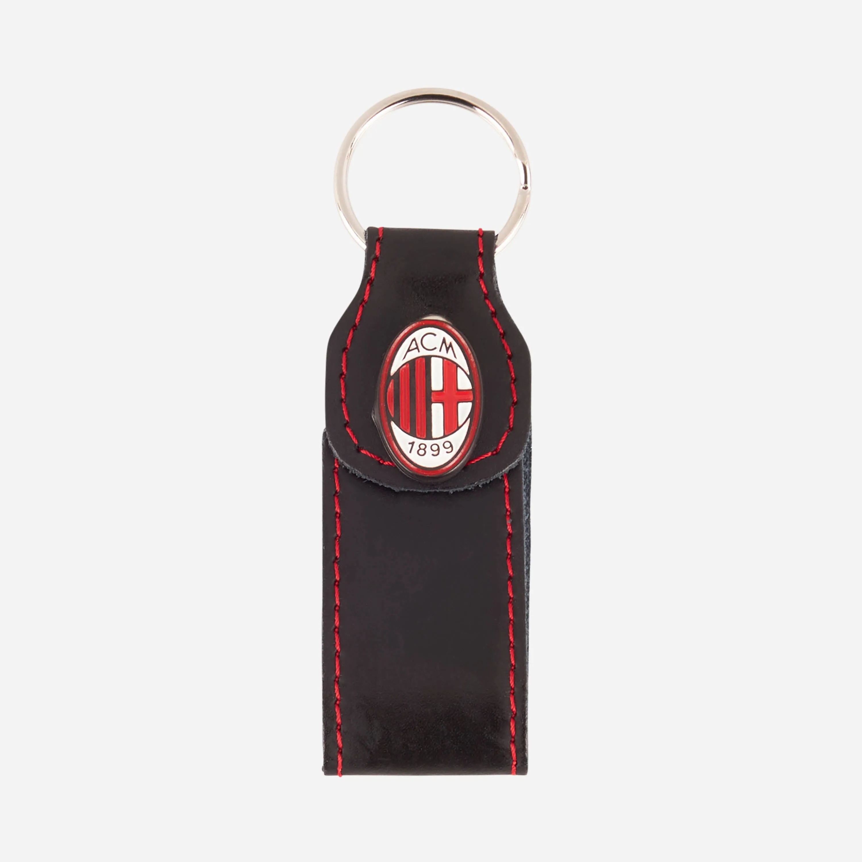 PORTACHIAVI IN PELLE NERA MILAN