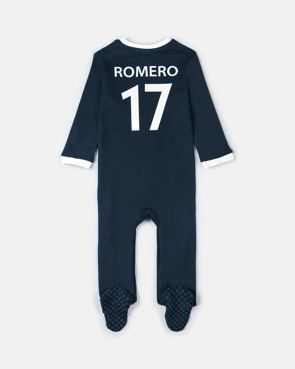 Spurs Baby Romero Navy Sleepsuit