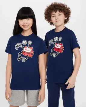 Spurs Nike Youth Character Box Navy T-Shirt 2024/25