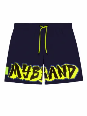 Street Art Swim Capsule Swimshort Navy | NAVY