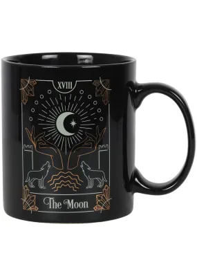 Succubus The Moon Tarot Cup Mug Black