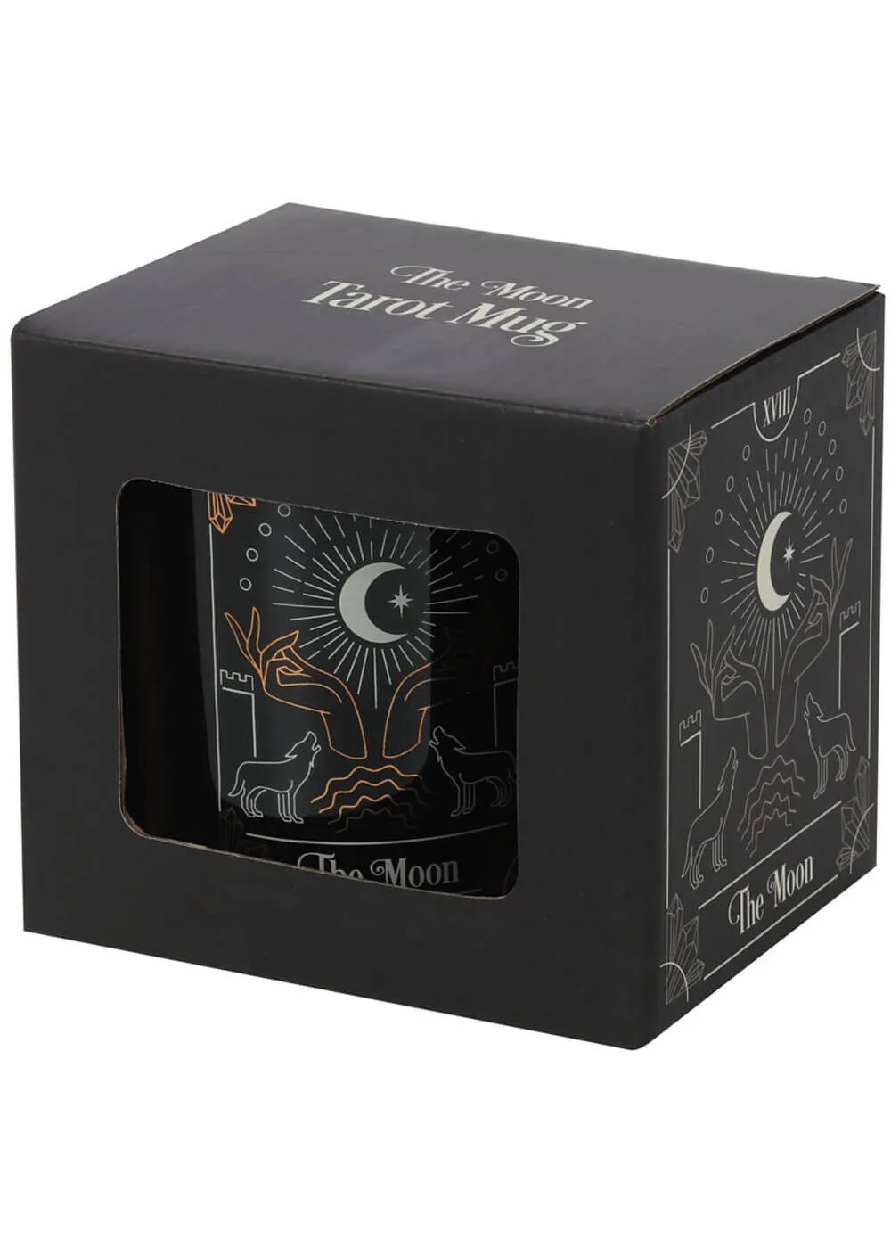 Succubus The Moon Tarot Cup Mug Black