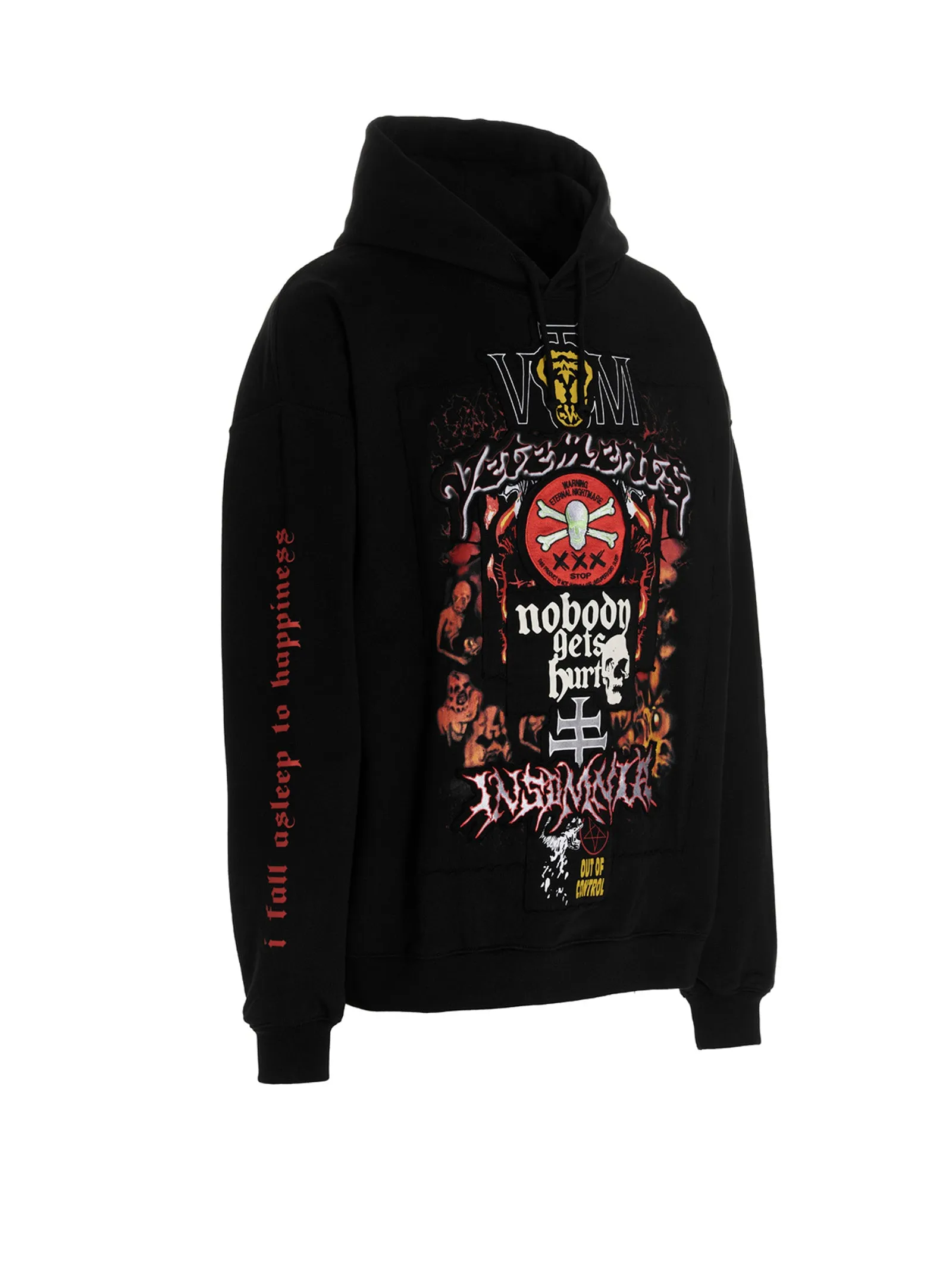Vetements Graphic Printed Drawstring Hoodie